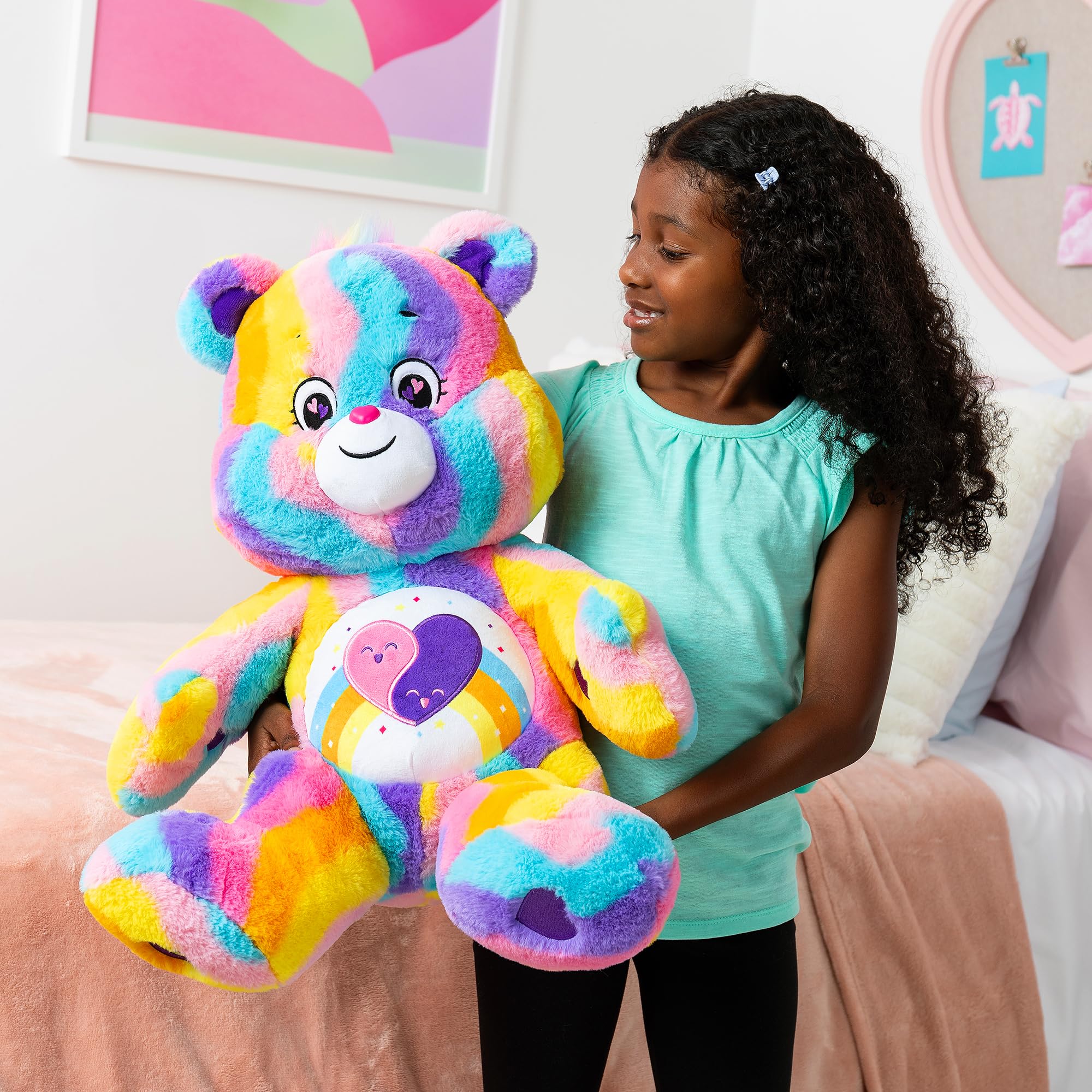 Care Bears Peluche básico (45,7 cm) - Oso de la Buena Suerte (Purpurina