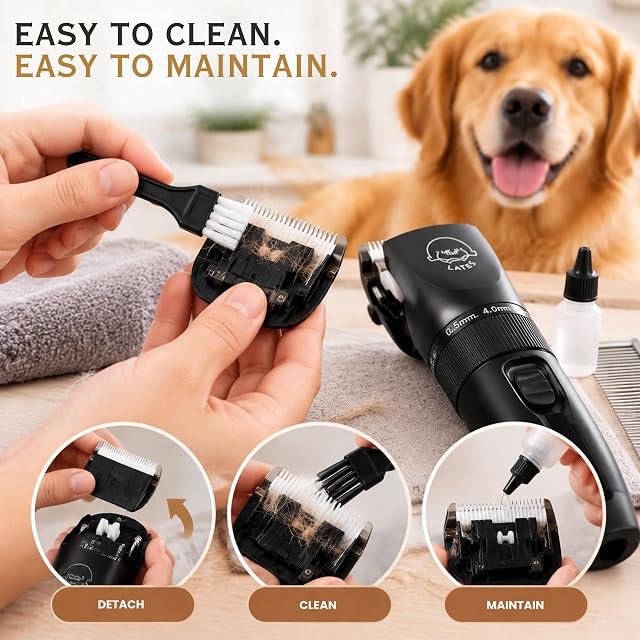 Foto 8 de 8 de EVAPURE Kit de aseo para mascotas, cuchillas de cerámica, aseo fácil y cómodo