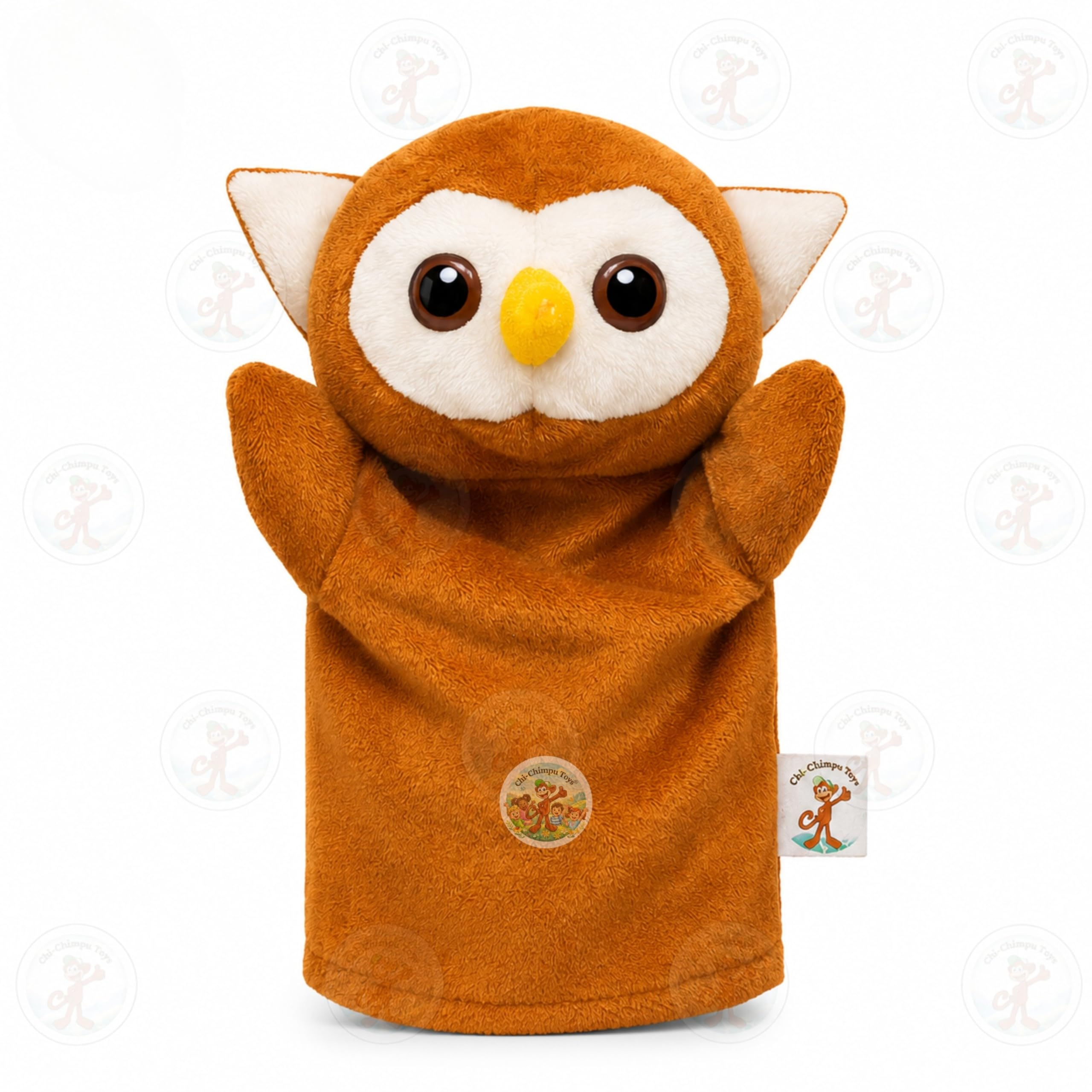 Owl Hand Puppet for Kids | Soft Plush Animal Puppet | Interactive Storytelling Toy-image-38