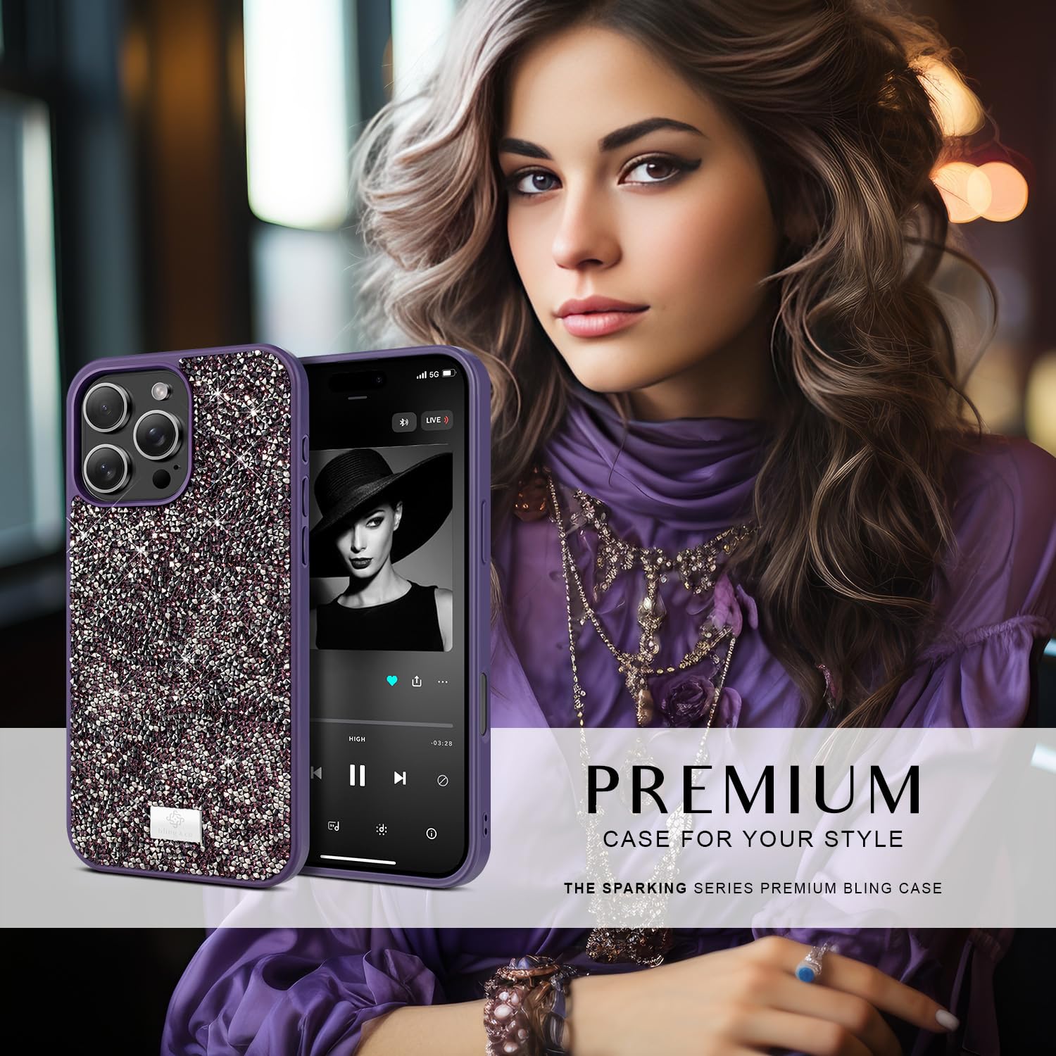 Glitterhoesjes compatibel met iPhone 16 Pro, 2 stuks, displaybeschermfolie van gehard glas en 2 stuks camerafolie, glitter van zachte TPU, transparante beschermhoes Glitterhoesjes compatibel met iPhone 16 Pro, 2 stuks, displaybeschermfolie van gehard glas en 2 stuks camerafolie, glitter van zachte TPU, transparante beschermhoes