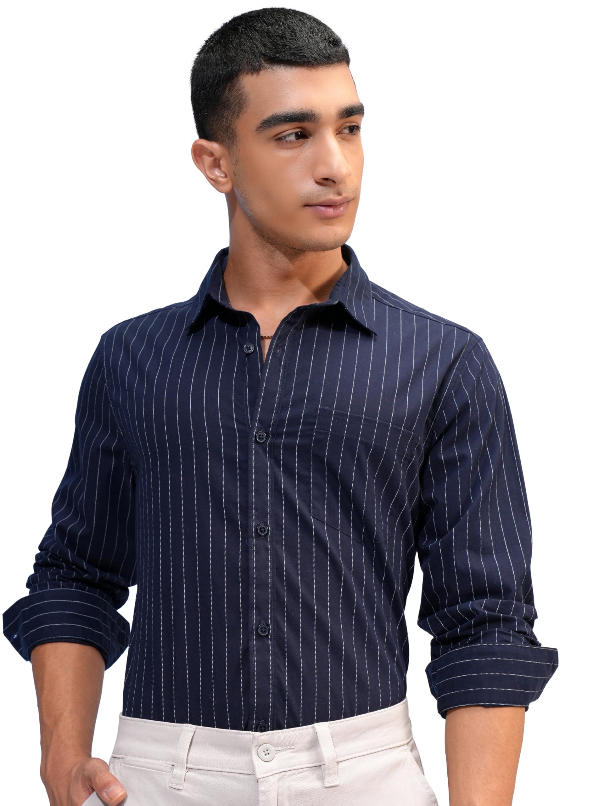 Men's Striped Slim Fit Shirt