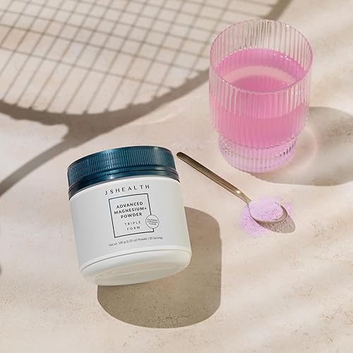 Miniatura 3 de JSHealth Vitaminas Advanced Magnesium+ Polvo con Glicinato de Magnesio y Citrato - 3 formas biodisponibles, 400 mgporción