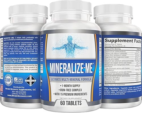 Miniatura 4 de Suplemento multimineral (15 en 1) Fórmula sin hierro | Multiminerales de alta potencia | Minerales traza esenciales | Suplementos multiminerales |