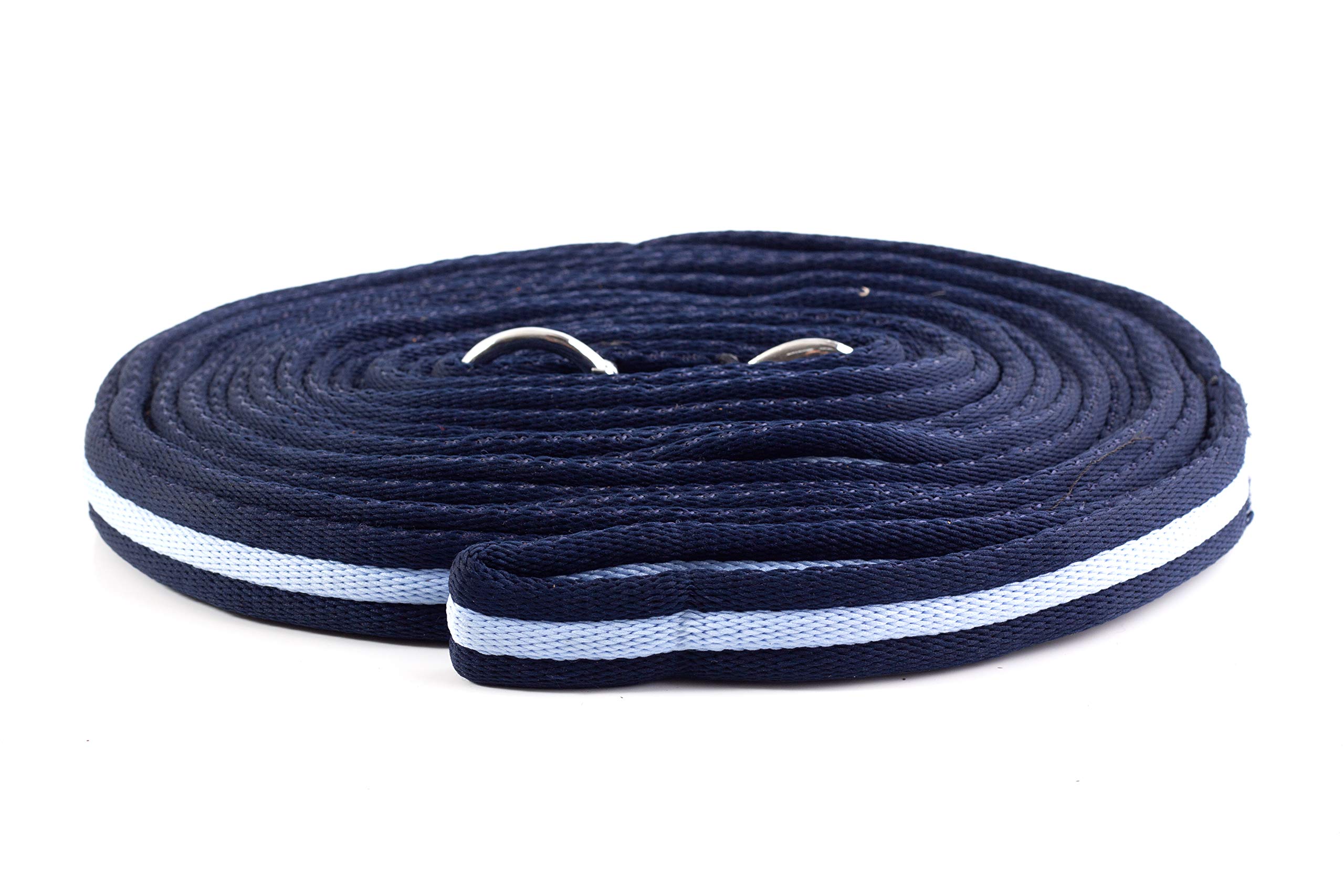 Gee Tac Soft Lead Rope/Lunge Line 8m - NAVY/LIGHT BLUE