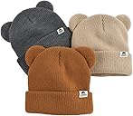 FURTALK Baby Beanie Winter Hat with Bear Ear for Infant Toddler Boys Girls Soft Knitted Skull Cap