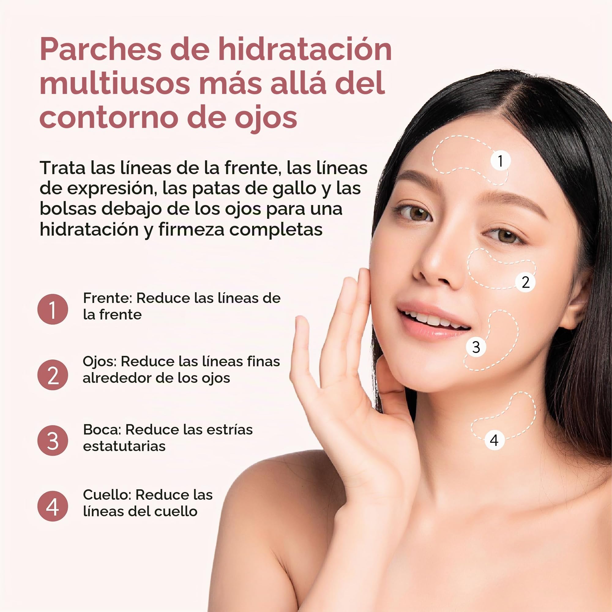 QUIA Beauty Parche de hidrogel Chia Eye con colágeno – Desinflame, suaviza las líneas de expresión e hidrata en 15 minutos, fórmula antideslizante y calmante – 20 pares para todo tipo de piel