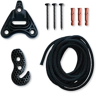 LA SIESTA Universal Rope Black - Sujeción universal para sillas colgantes y hamacas nido