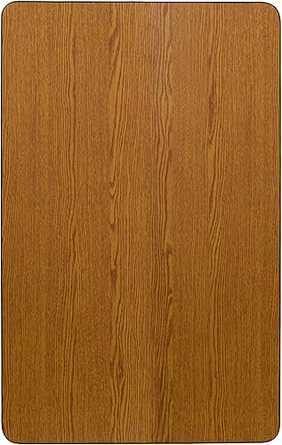 Miniatura 15 de Flash Furniture Wren - Mesa de actividades laminada térmica rectangular gris de 30 pulgadas de ancho x 48 pulgadas de largo, patas ajustables