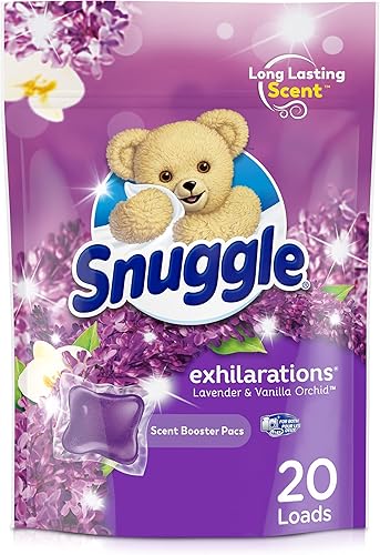 Miniatura 10 de Snuggle Exhilarations in Wash - Paquete potenciador de aroma para lavandería, hibisco de isla y flor de lluvia, 56 unidades