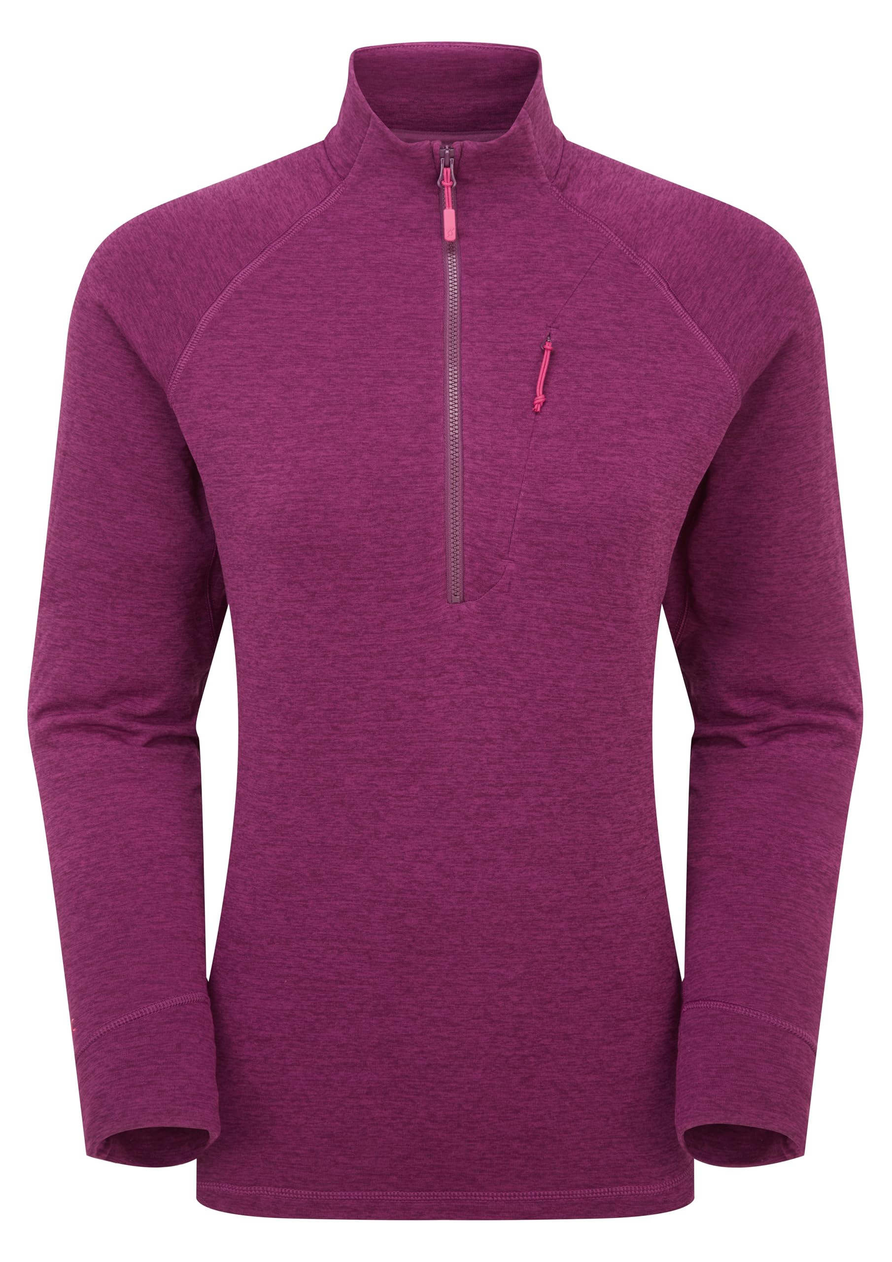 Rab Women's Nexus Pull-On - Lightweight Fleece Jacket for Hiking, Trekking, & Climbing - Mulberry - Large