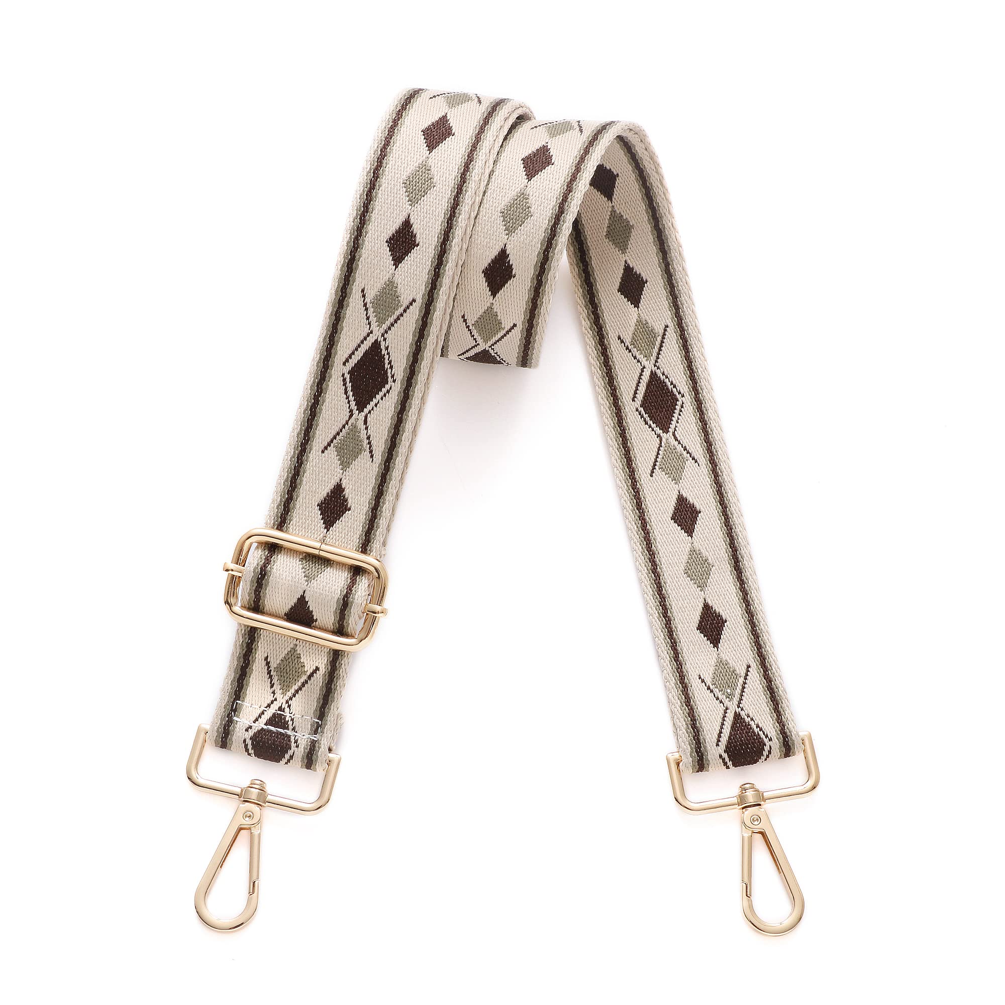 S-Jacorry Purse Strap Replacement Crossbody Wide Shoulder Strap Adjustable Canvas Straps Handbag Strap Replacement Belts