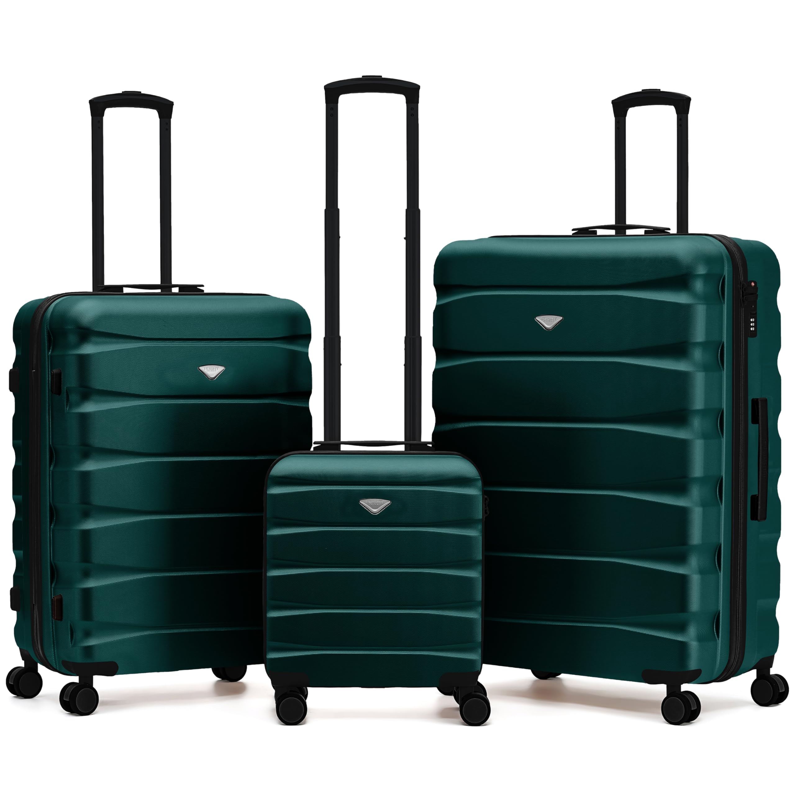Flight Knight Underseat Cabin Suitcase 45x36x20cm | Free Hand Luggage for EasyJet & Wizz Air | Lightweight ABS Hard Shell with 8 Silent-Glide Spinner Wheels | Max Space Travel Bag — view 169