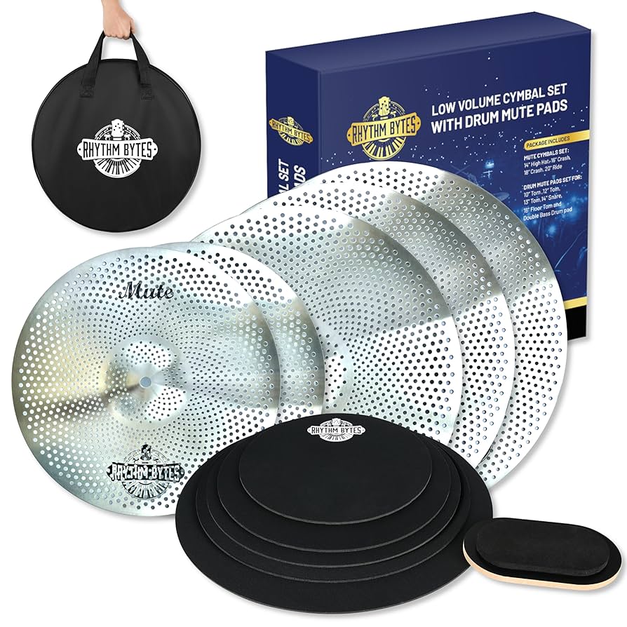 SLAMMIN' RECORDS 12inch 10枚set Amazon.com: Low Volume Cymbal Pack with Drum Mute Pads
