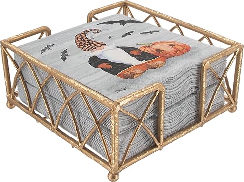 Vista 24 de Boston International - Organizador de toallas Gold Leaf