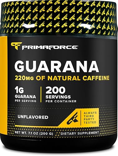 Primaforce Guaraná en polvo (7.05 oz) (sin sabor) - Guaraná puro, 200 porciones