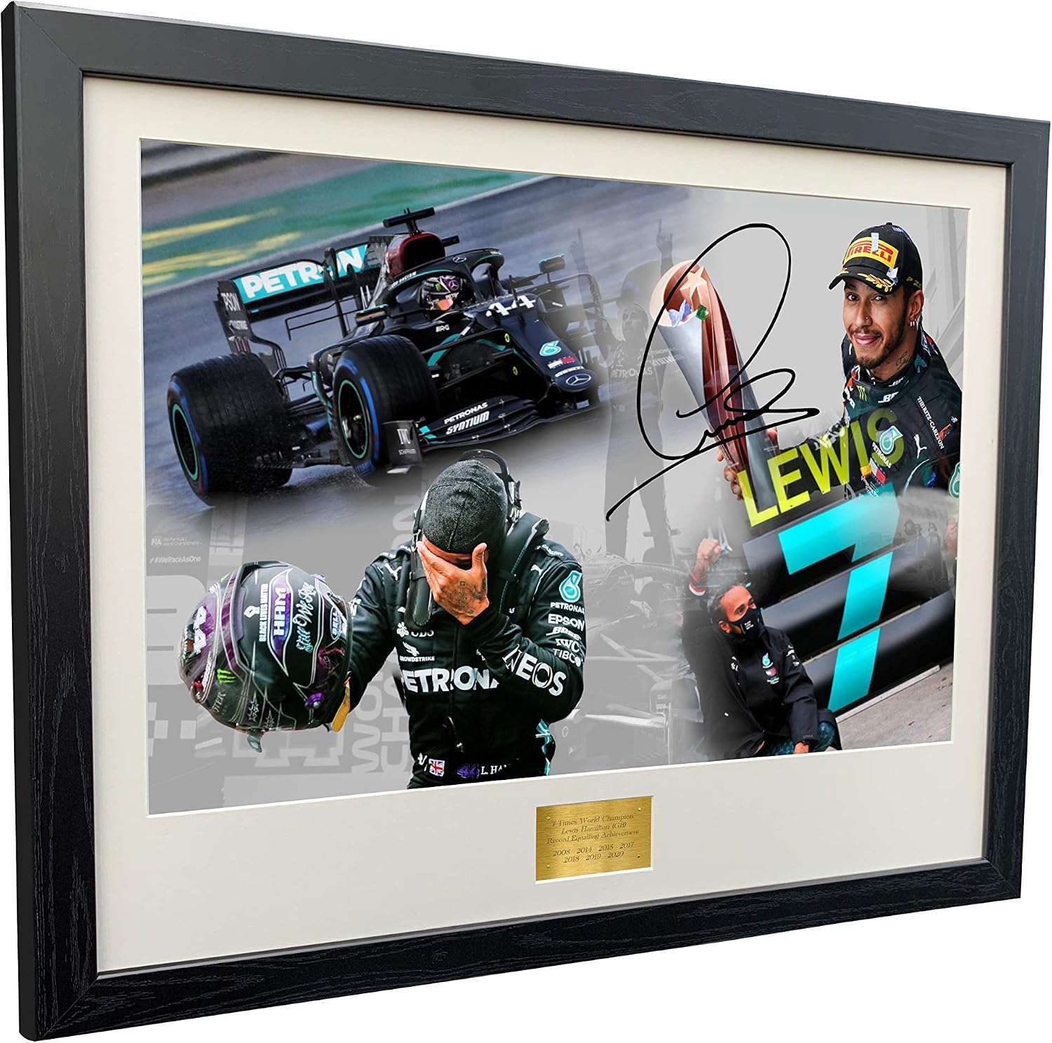 Kitbags & Lockers SUPER A2 SIZE 7 Times World Champion Celebration Edition, Signed Lewis Hamilton, Mercedes-AMG Petronas