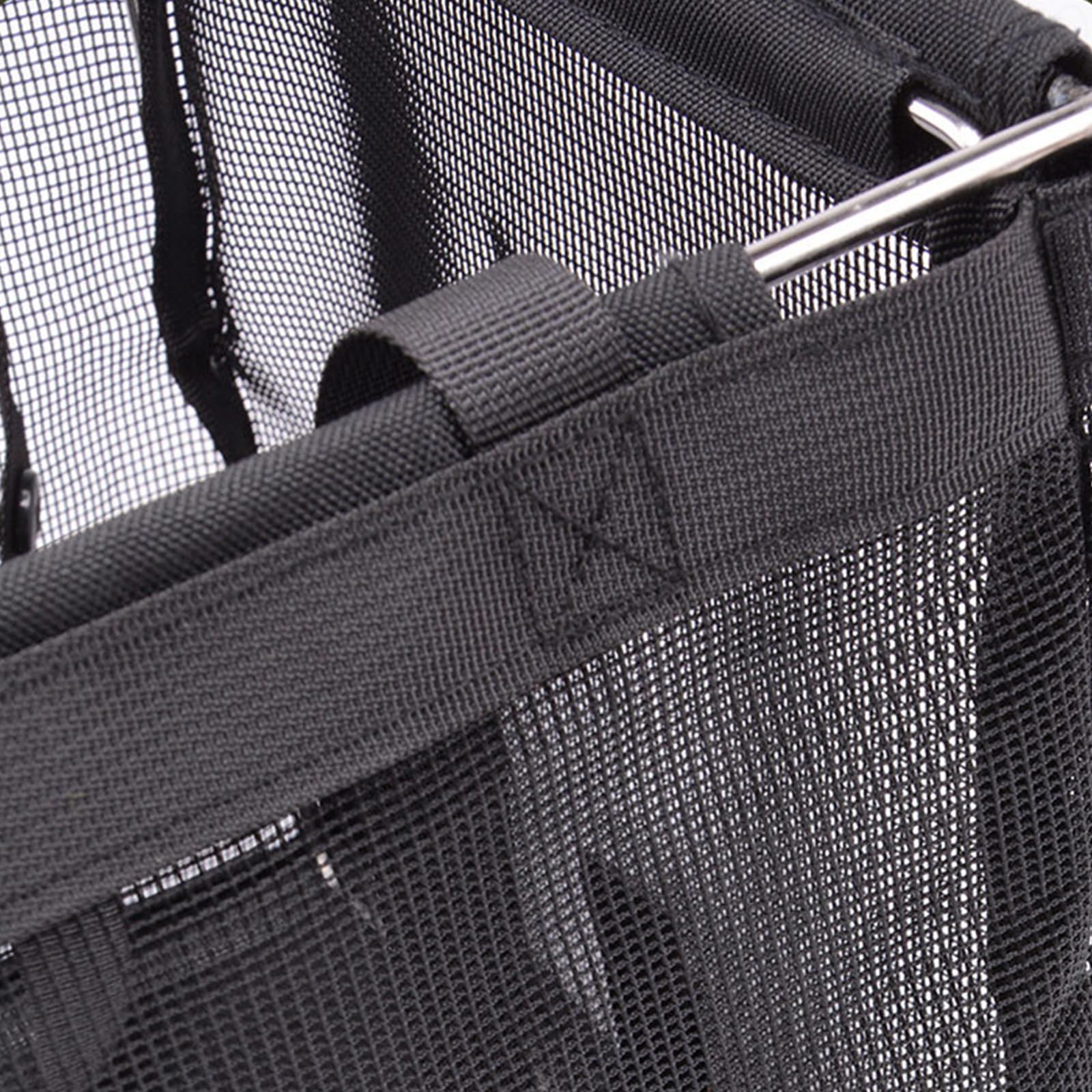 Cestino da picnic portatile per la ventilazione, grande capacità, nero, per la spesa, con filtro a rete, per conservare e conservare tazze