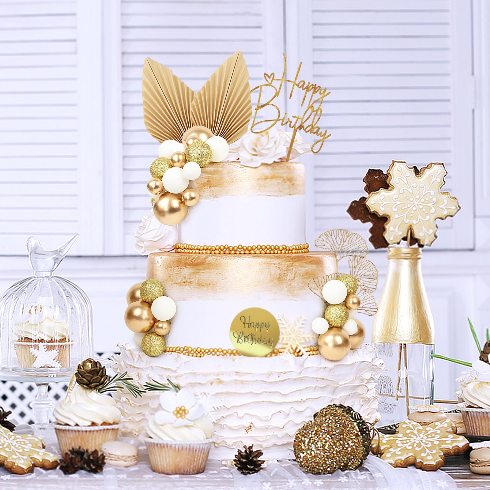 LARDUX Lot De 28 Décorations De Gâteau D'anniversaire