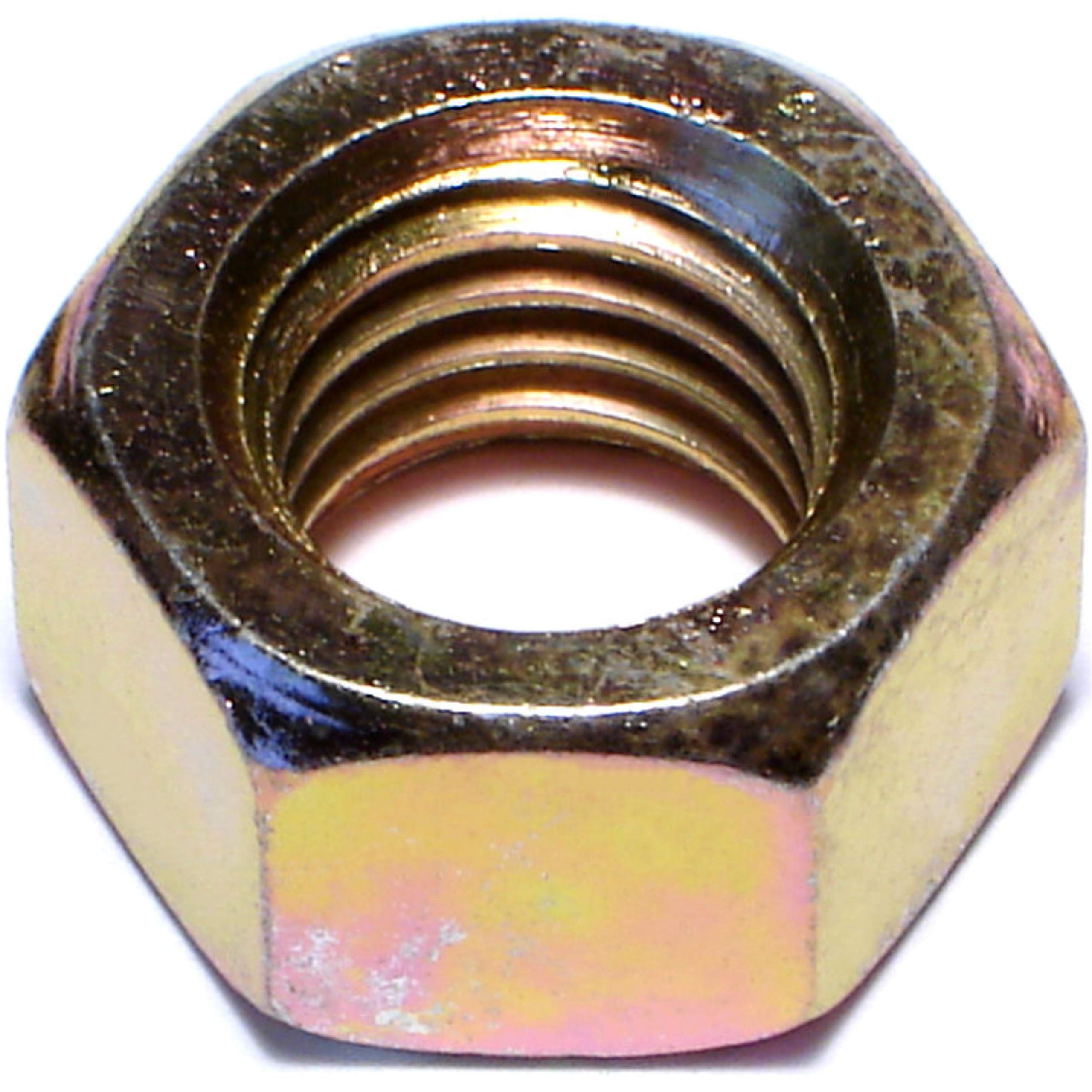014973261870 Grade 8 Coarse Hex Nuts, 5/8-11, Piece-72, Yellow