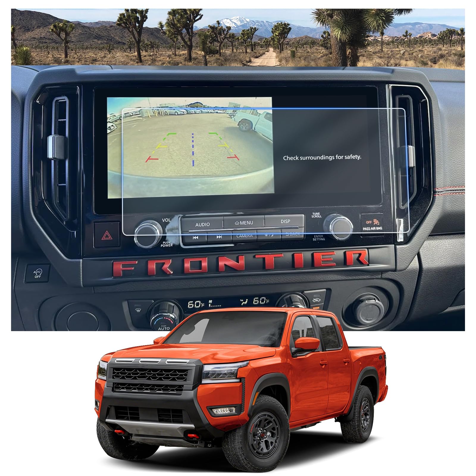 CDEFG 2Pcs for 2026 Nissan Frontier Screen Protector 12.3-inch Touchscreen