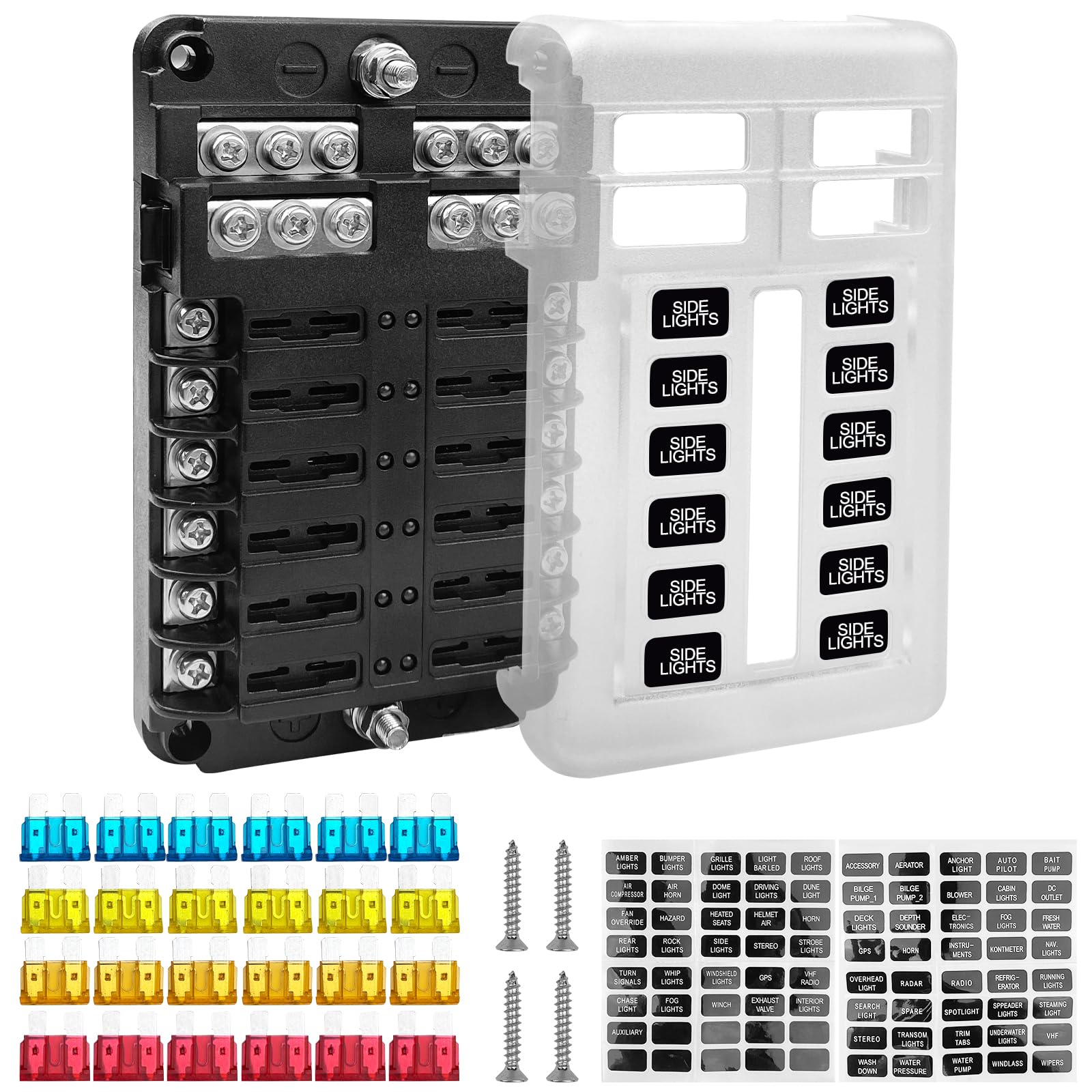 Nizirioo Porta Fusibili 12 Volt: 12 Pezzi Rubacorrente 12v Auto Nizirioo Porta Fusibili 12 Volt: 12 Pezzi Rubacorrente 12v Auto