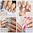 Maitys 168 Pcs 12 Sheets Full Wrap Nail Stickers Polish Strips Gradient Stickers Glitter Self Adhesive DIY Gel Nail Strips Decals with 1 Pcs Fingernail Files for Holiday Decor(Classic Style)