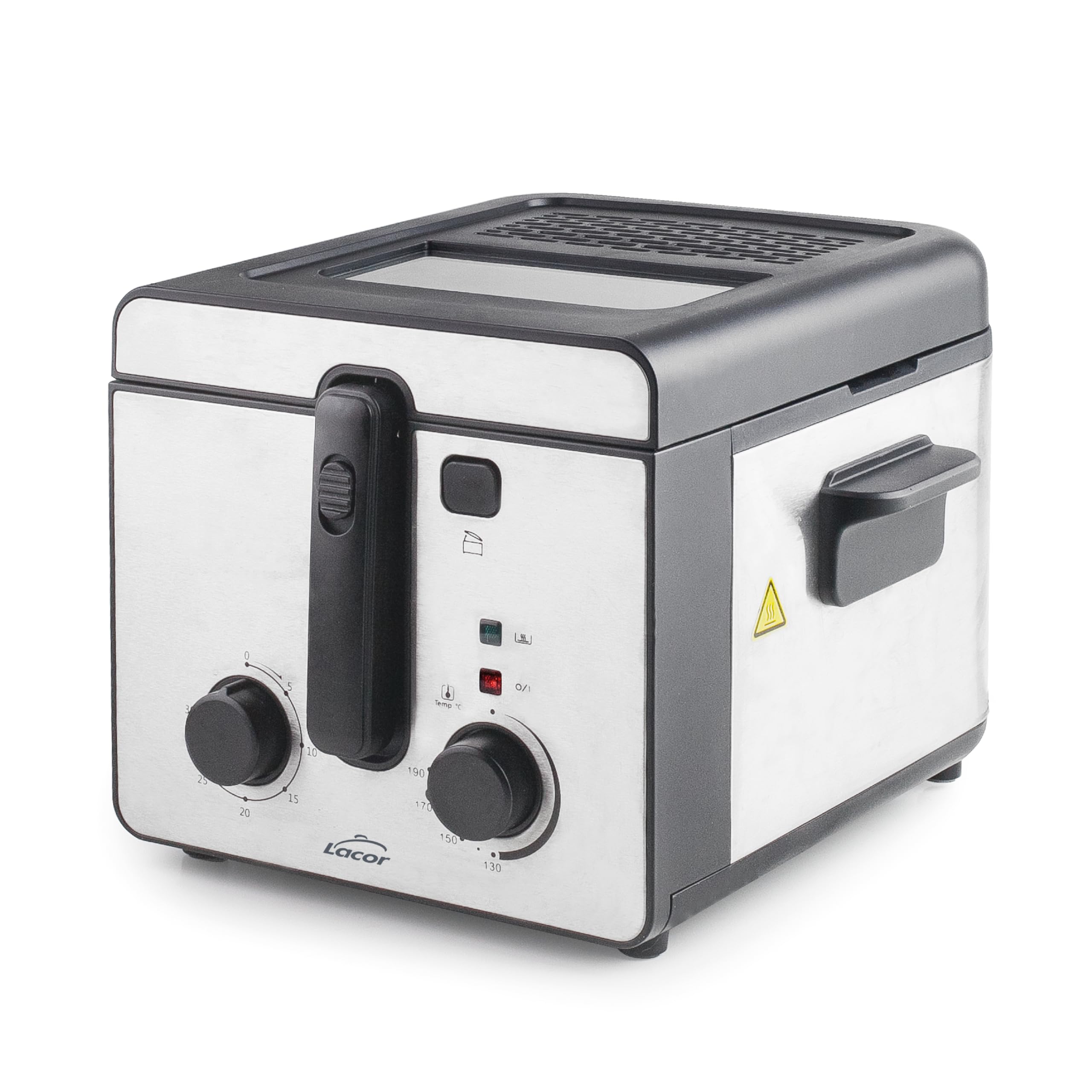 Friteuse électrique puissante 1600 W Lacor avec filtre anti-odeurs