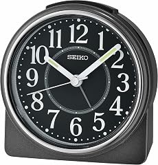 Seiko Marui Bedroom Alarm Clock, Metallic Black product photo