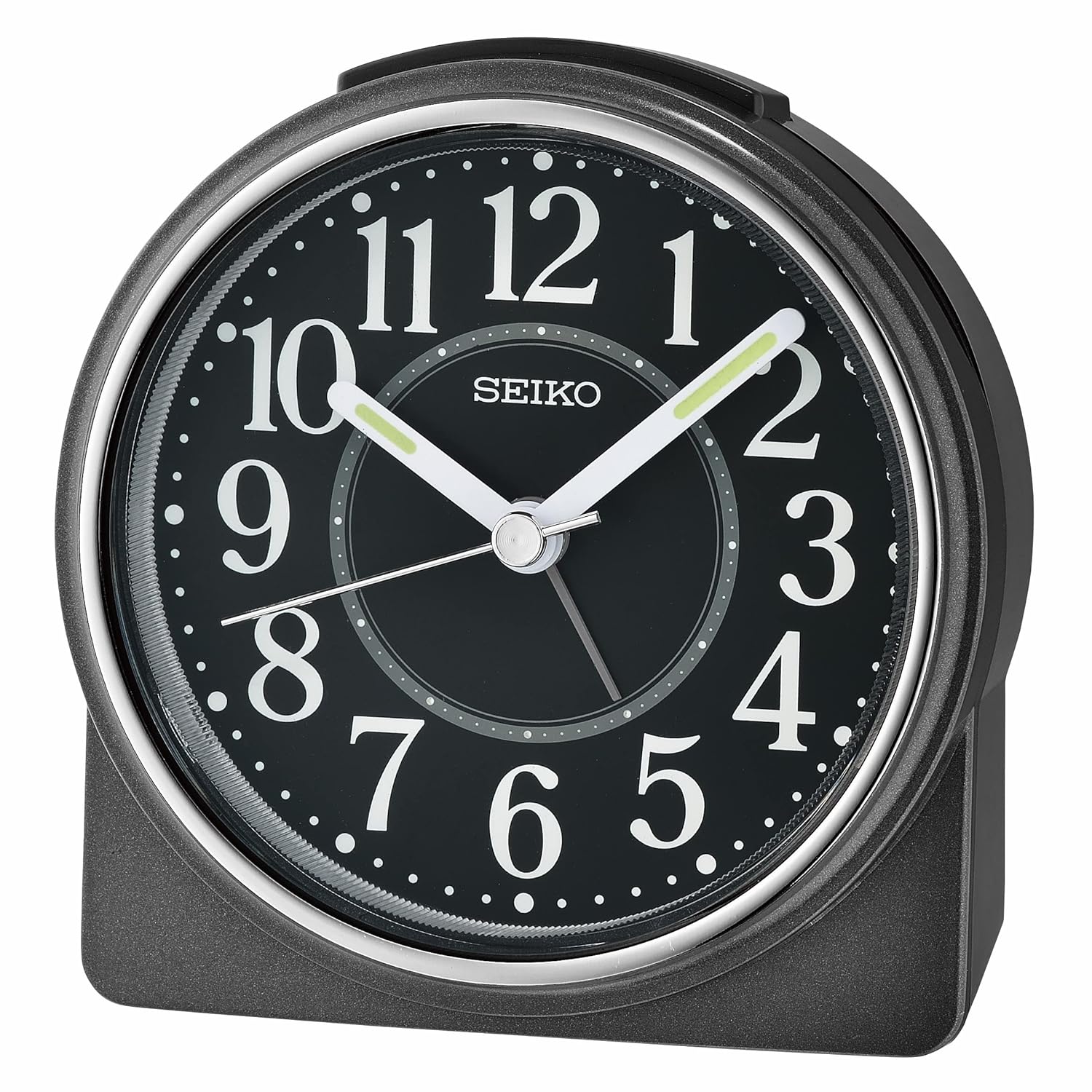 Seiko Marui Bedroom Alarm Clock Metallic Black