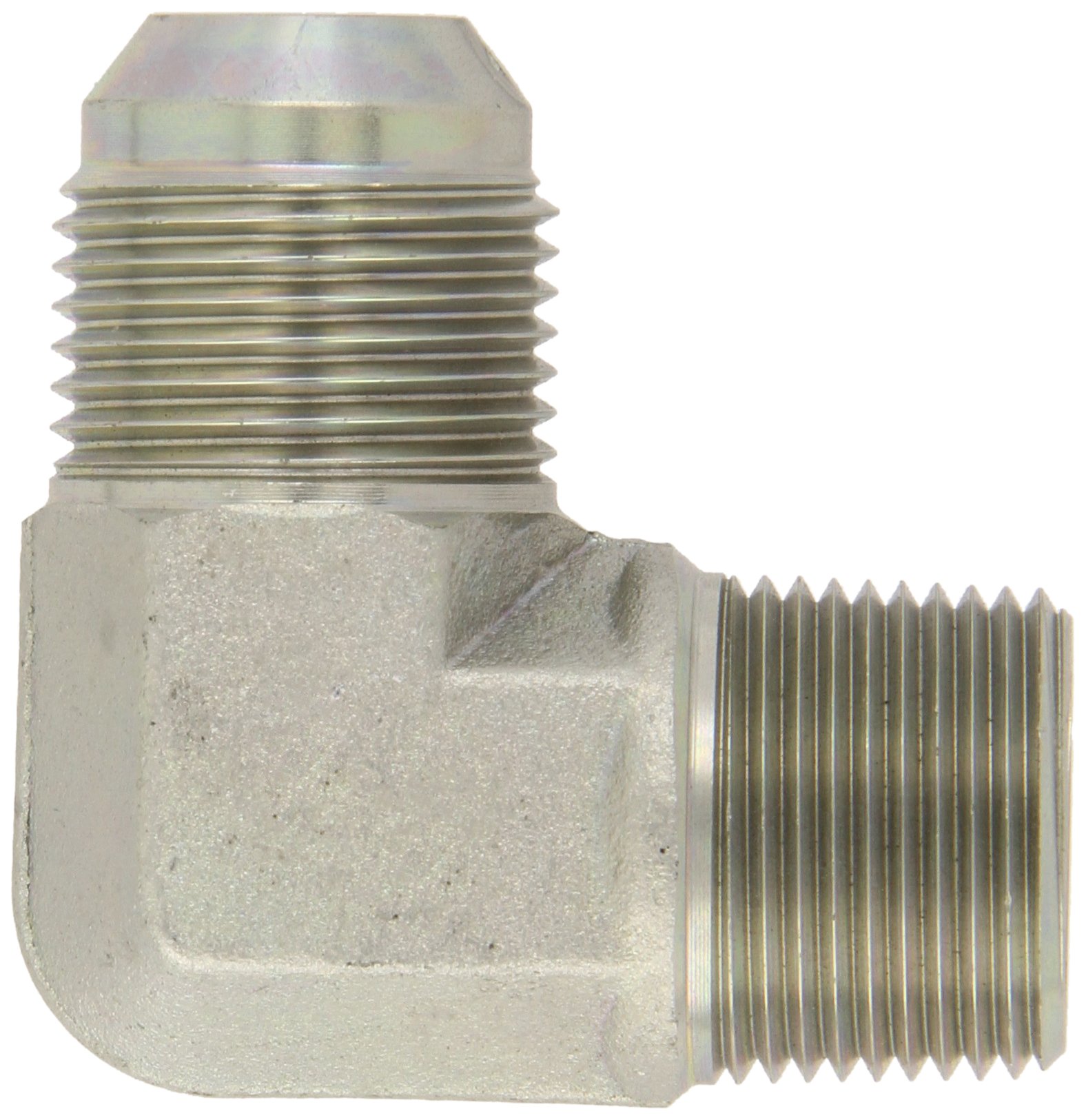Eaton Aeroquip 2024-12-12S 90 Degree Male Elbow, JIC 37 Degree & NPT End Types, Carbon Steel, 3/4 JIC(m) x 3/4 NPT(m) End Size, 3/4