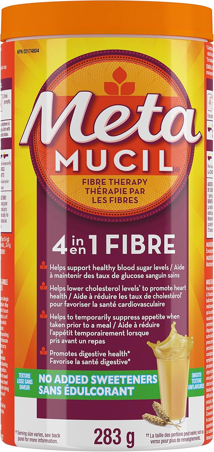 METAMUCIL Powder with NO Added Sweetener, 283g