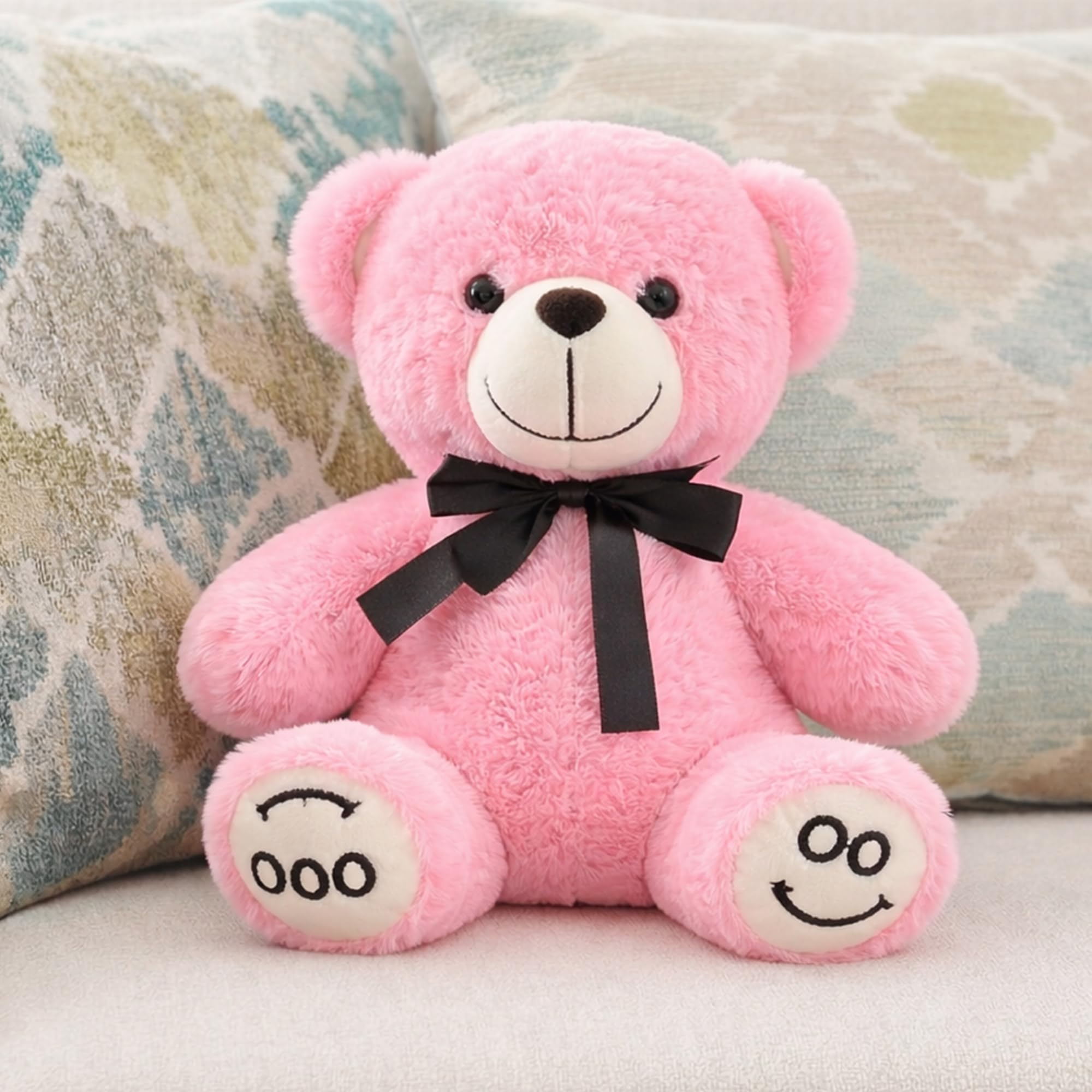 Kidology Cute Huggable Teddy Bear Soft Toy | Ultra-Soft Plush Stuffed Animal for Kids, Boys & Girls | Safe & Washable Teddy Bear | Birthday, Valentine & Baby Gift | Premium Soft Toy (Pink)