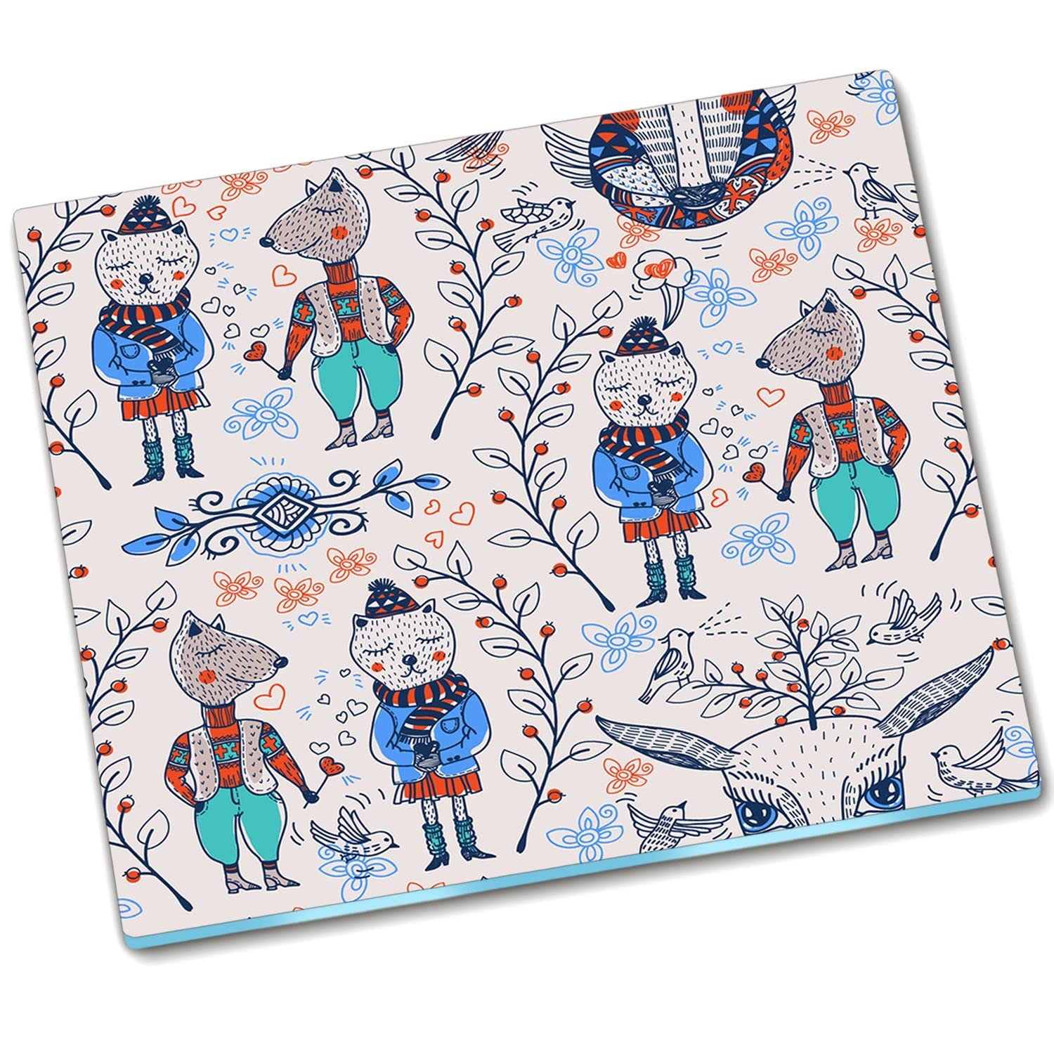 Planche de protection des éclaboussures en verre fini les rayures 60x52