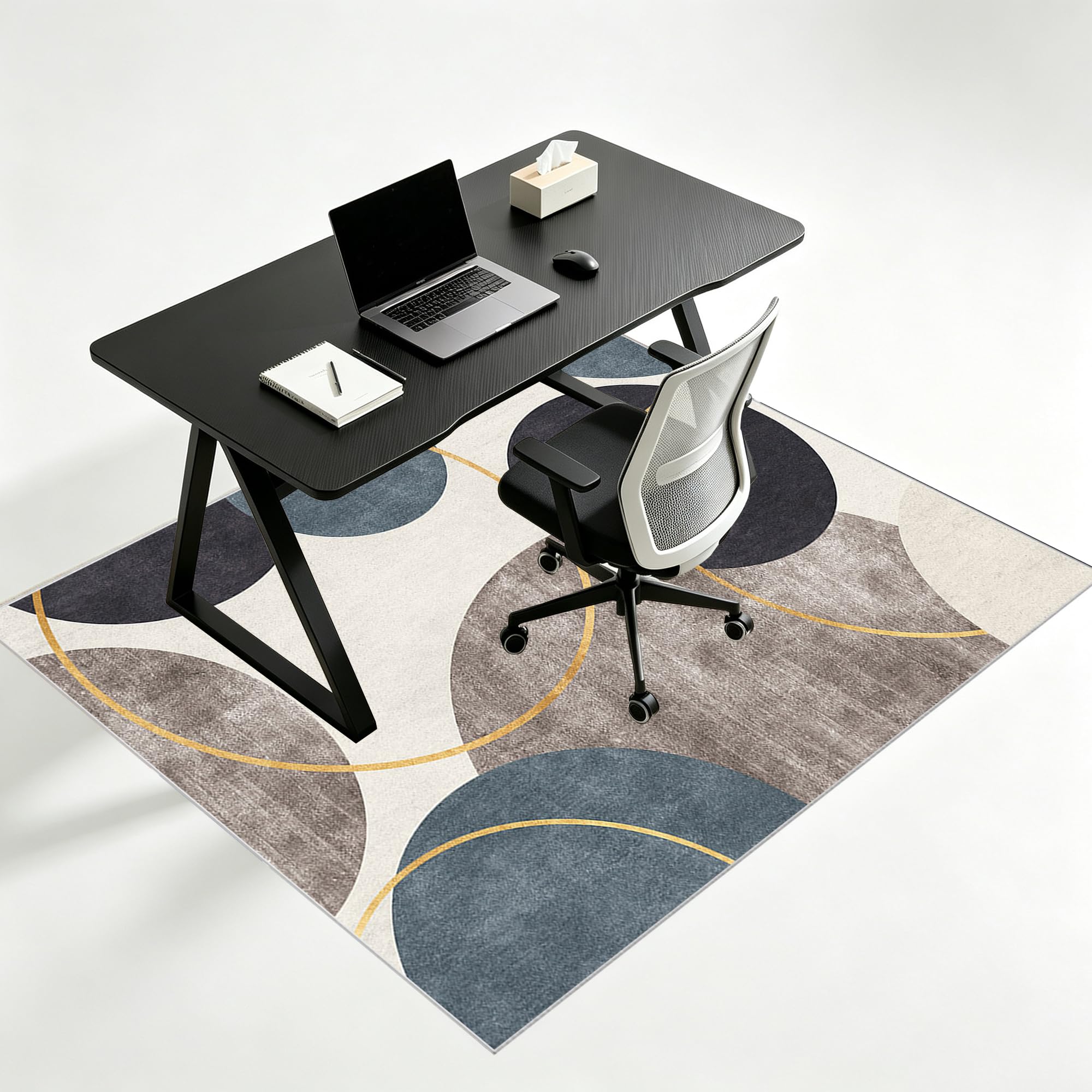 Protectora para Silla de Oficina, Alfombra para Silla de Oficina para Suelos Duros Alfombrilla de Escritorio para Parquet, Alfombra Gaming Suelo, Alfombrilla Protector Suelo Silla Ruedas