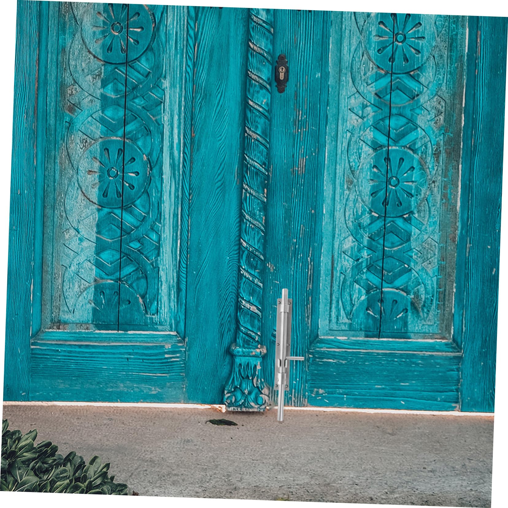Loquet Coulissant de Porte en Acier Inoxydable Renforcé, Argenté