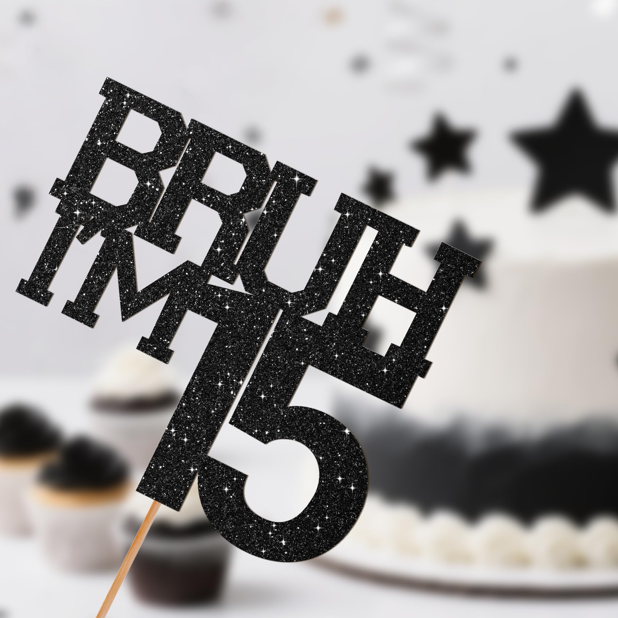 thumbnail: Bruh I'm 14 Verjaardag Banner - Grappige Tiener Feestdecoratie Jongen, Zwart