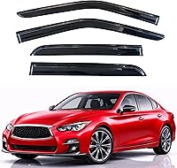 Vista 200 de KPY Moldura deflectora de viento con protección contra la lluvia compatible con GMC Terrain 2018-2023, 4 unidades, para ventana lateral, autoadhesiva
