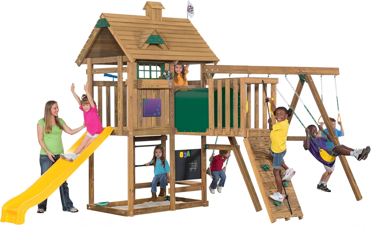 Swingset Outdoor For Kids Playstar Climbing Bars Kit Monkey