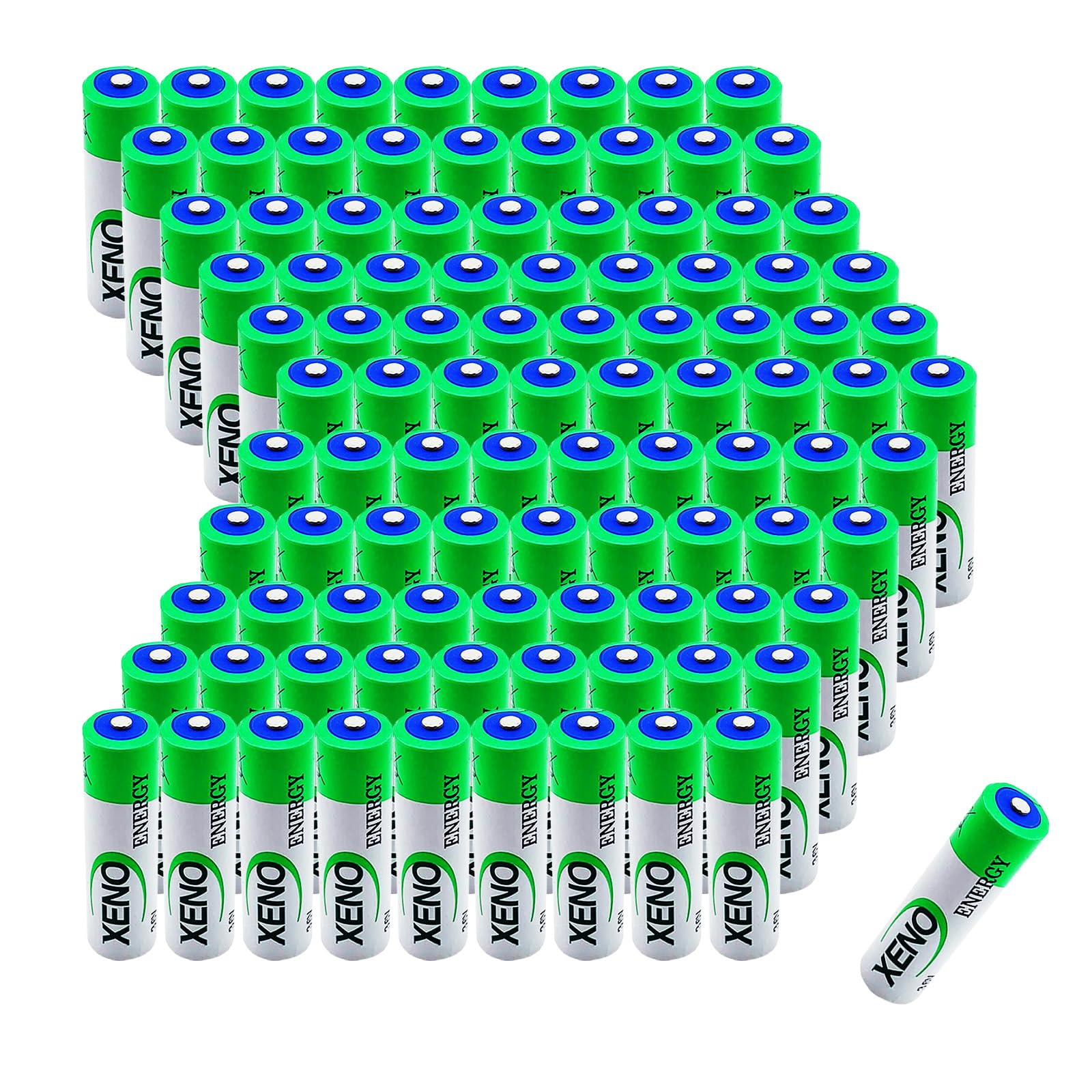100-Pack XL-060F Battery 3 6V 2400mAh AA LiSOCI2 Non-Rechargeable Lithium Battery for Alarm Systems Tracking Devices Meter
