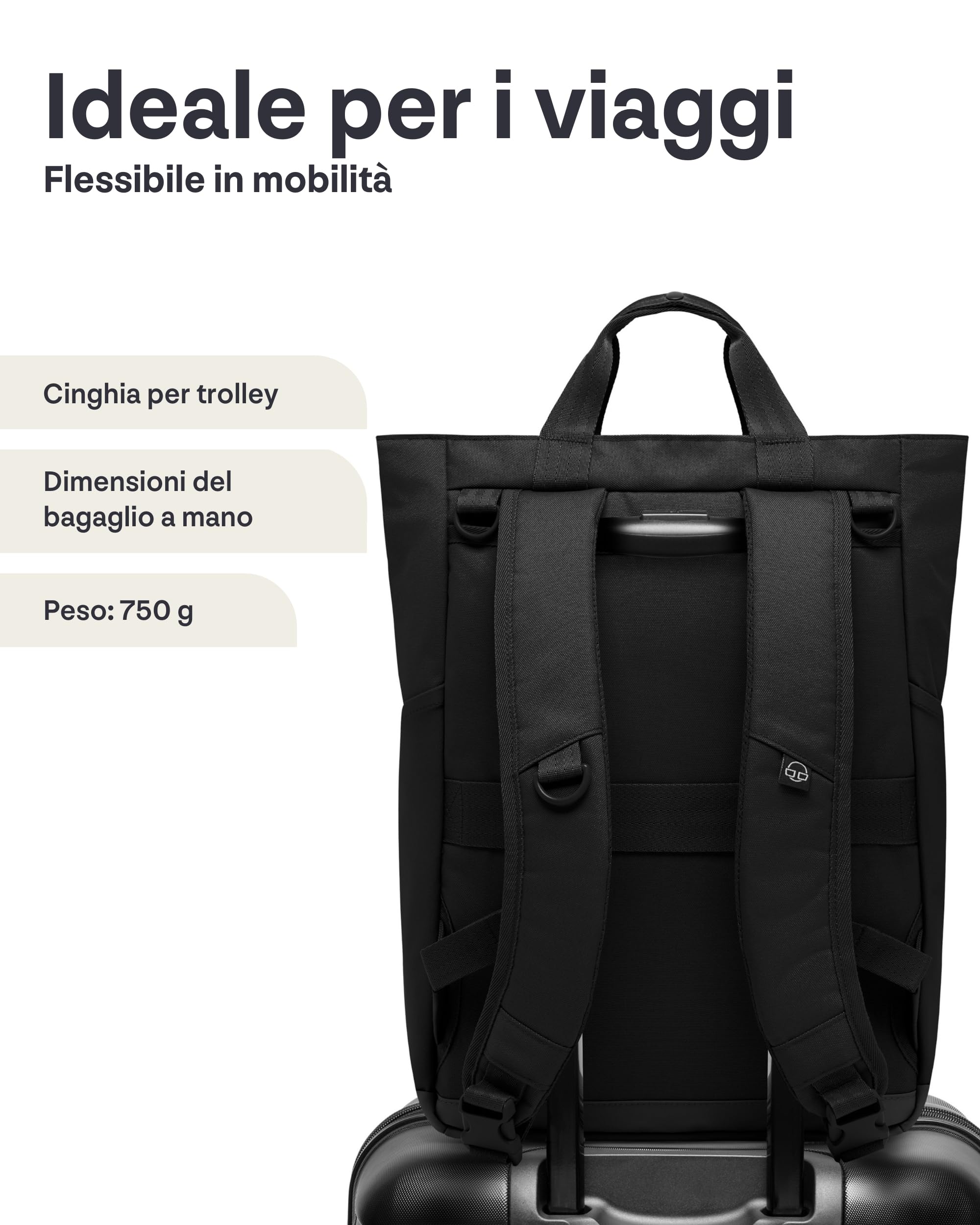 Johnny Urban Zaino Fasciatoio Neonato e Borsa Passeggino - Blair - Fasciatoio Portatile - Zaino Mamma Multifunzione - Volume 16 Litri - Idrorepellente