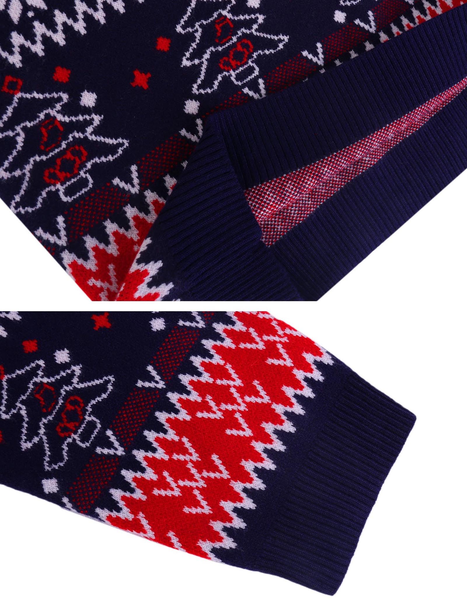 iClosam Maglione Natalizio Unisex Donna Uomo Invernale Stampare Cotone Ugly Sweater Pullover Maglieria Maglia Felpa Maglioni Sweatshirt Christmas Jumper