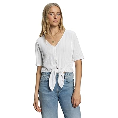 Sanctuary Pointelle Tie T Shirts Women