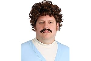 Fun Costumes Men's Nacho Libre Wig & Mustache Kit for the perfect Libre Look