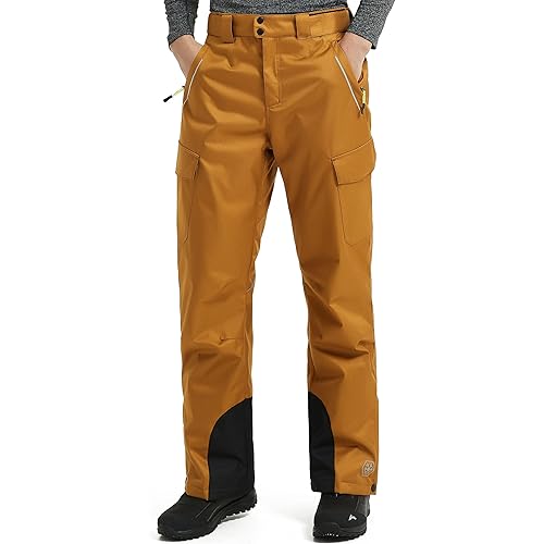 HARD LAND Men's Snow Ski Pants 10000mm/5000gm Waterproof Insulated Winter Windproof Snowboard Pants