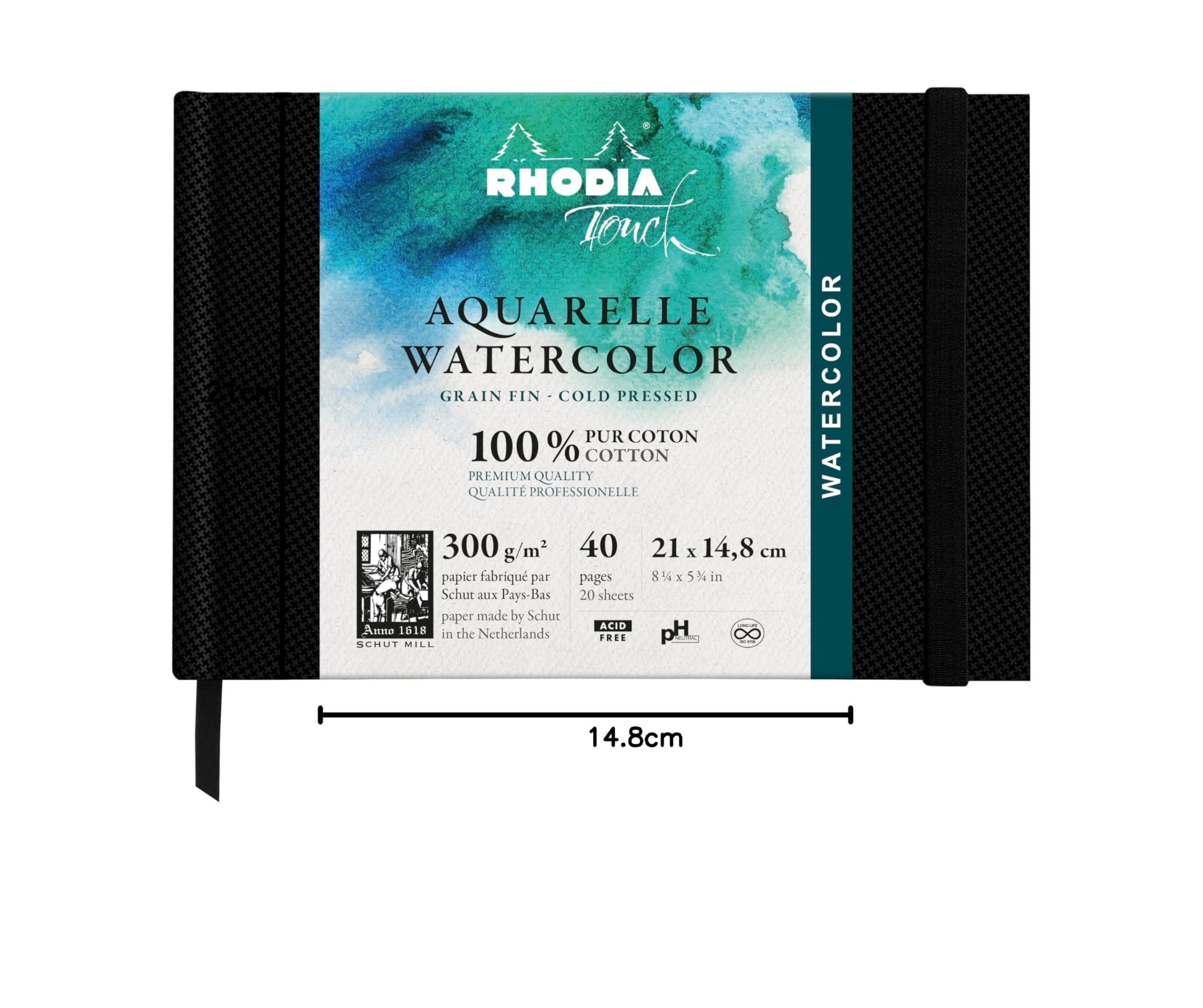 Rhodia 116137C Notatnik, Czarny, A5