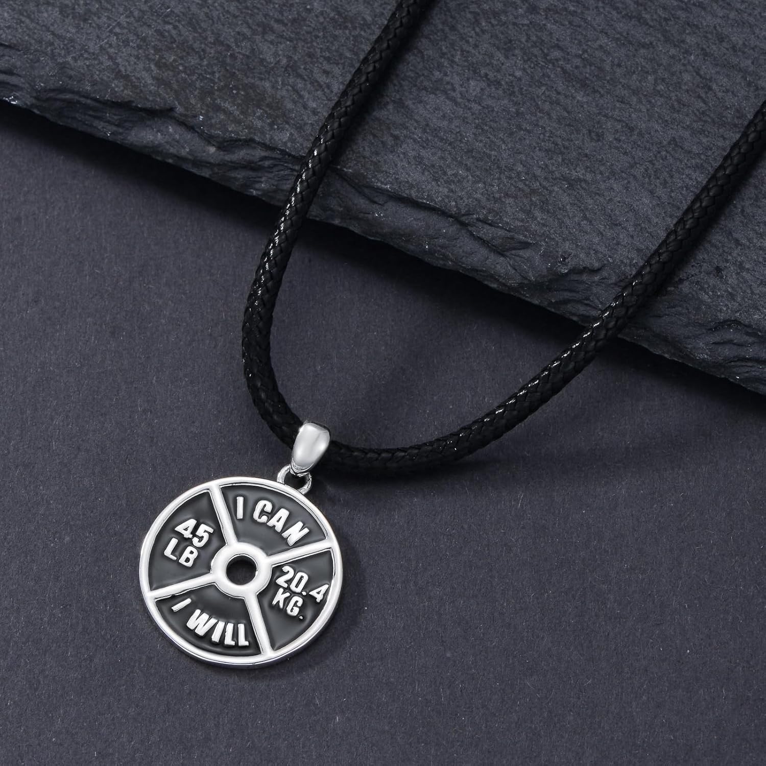 MONGAS Dumbbell Necklace 925 Sterling Silver Gym Necklace for Men Weight Necklace Dumbbell Jewelry for Men Gym Lovers - Image 4