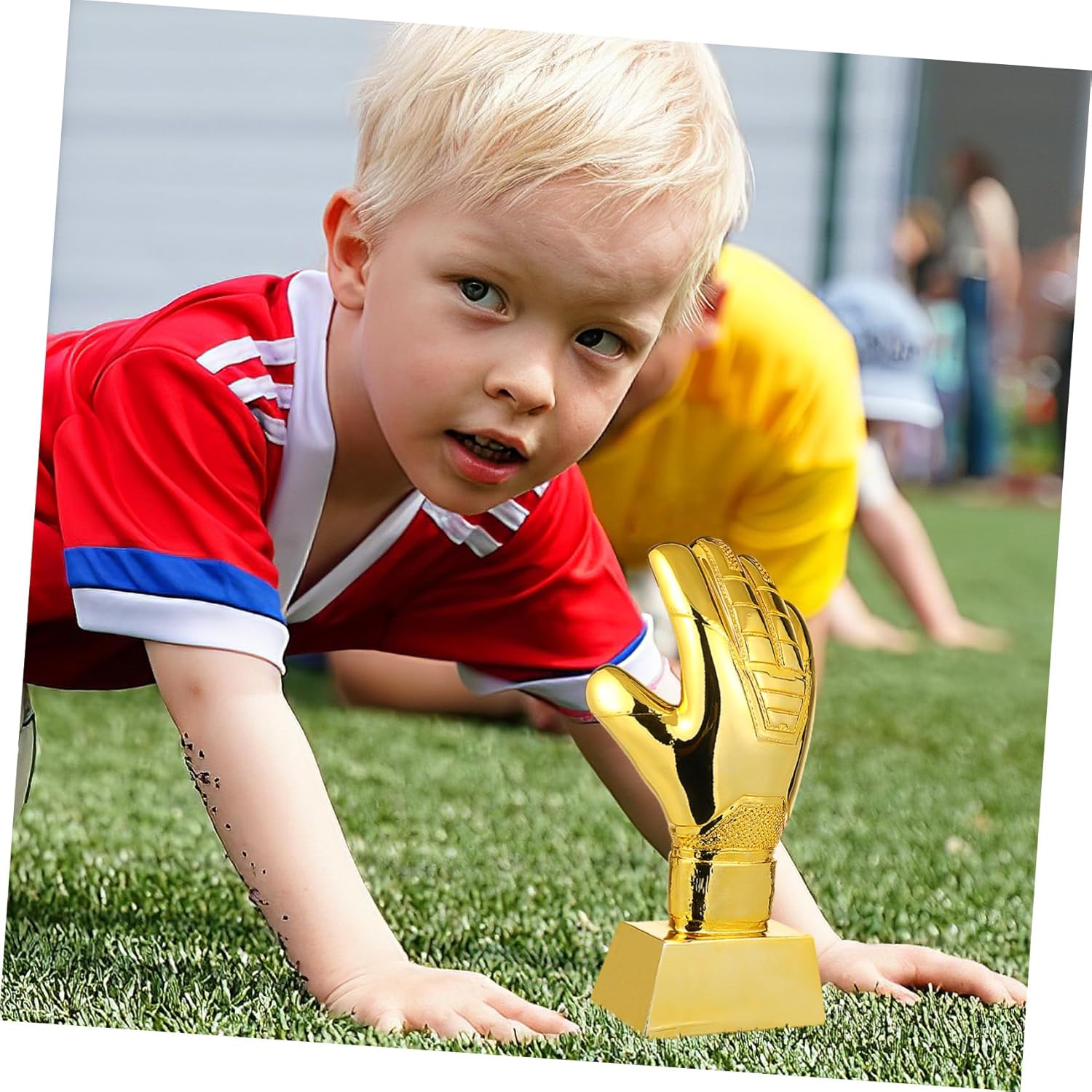 Decorative Goalkeeper Glove Trophy Compact Wear Resistant Soccer Award Trophy Decor for Sports Competitions and Celebrations Soccer Enthusiasts