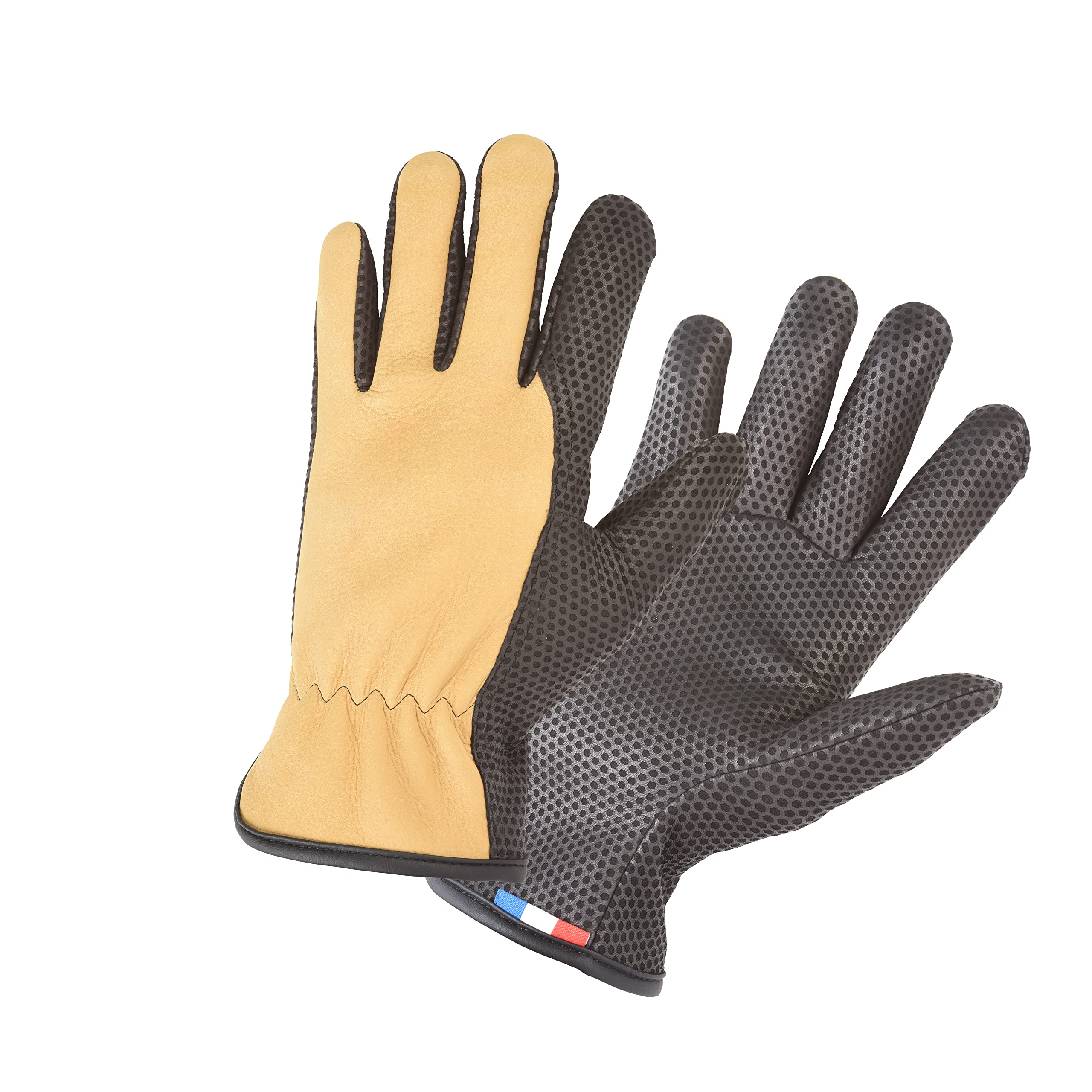 ROSTAING Gants de Jardinage 100% Cuir Éco-Conçus En France Couleur Aléatoire Frenchie Taille 07