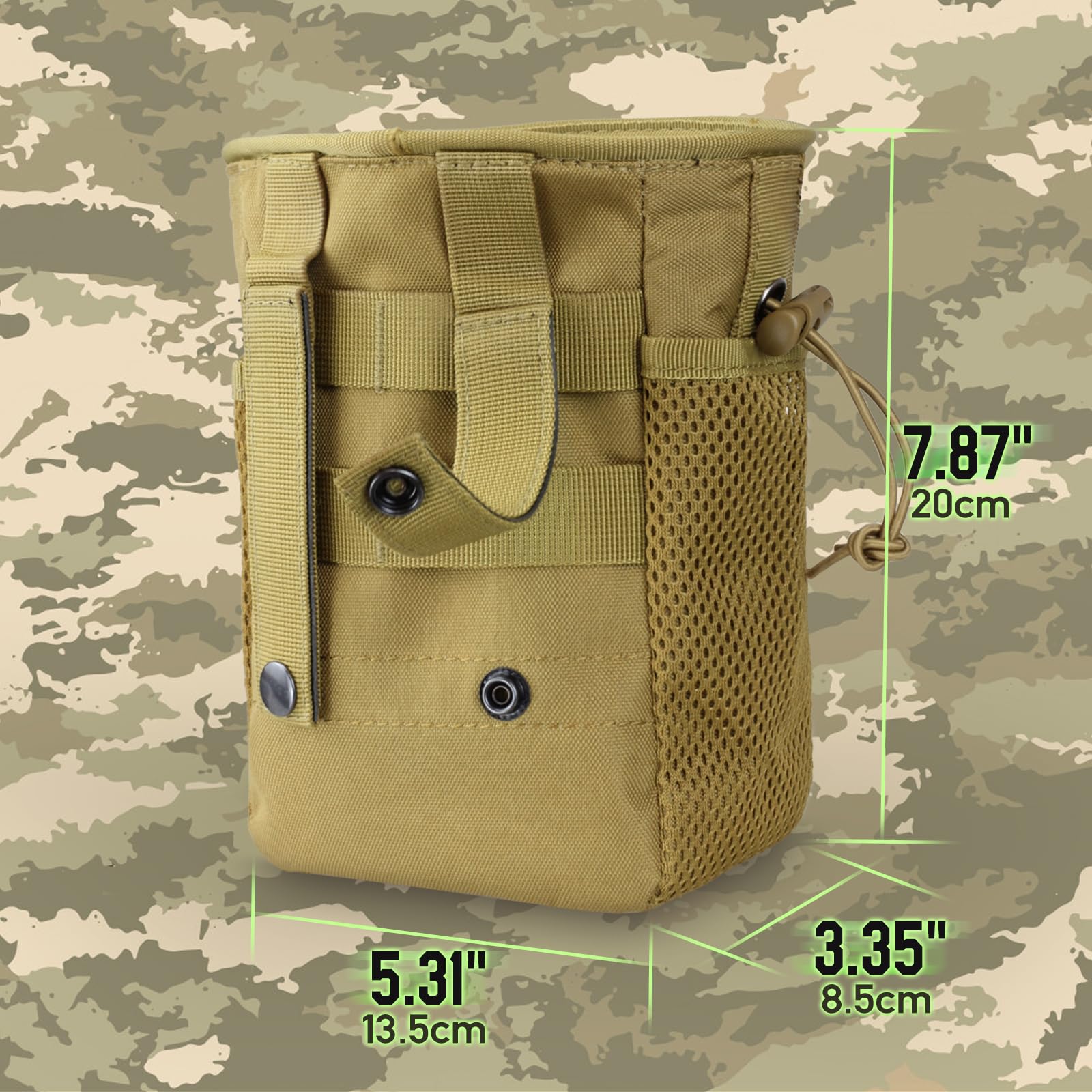 Simple noir - Pochette Tactique Molle Simple-double- Triple Pour