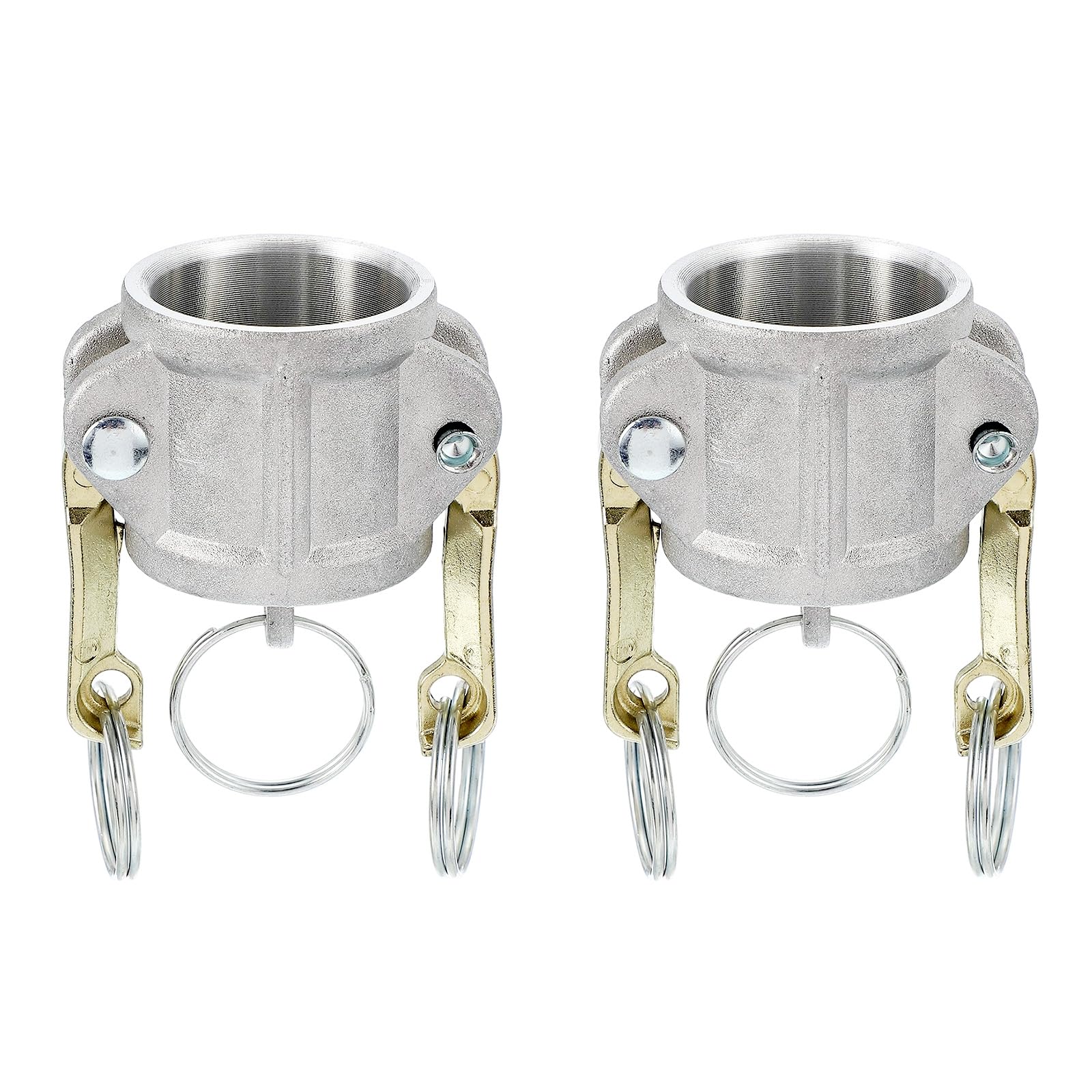 PATIKIL 2 Pack 1" Aluminum Cam Lock Fittings, Male Adapter x Female NPT Thread